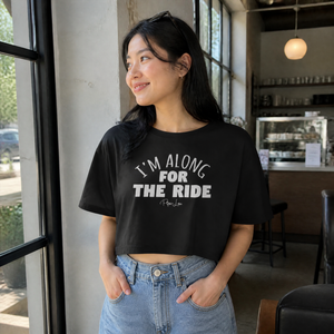 I'm Along For The Ride Cropped Boxy Tee — lifestyle hero