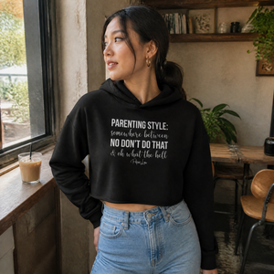 Parenting Style Cropped Hoodie — lifestyle hero