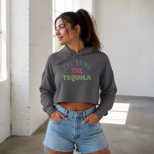 I'll Bring The Tequila Cropped Hoodie — lifestyle hero