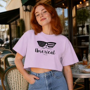Americat Cropped Boxy Tee — lifestyle hero