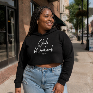 Girls Weekend Cropped Hoodie — lifestyle hero