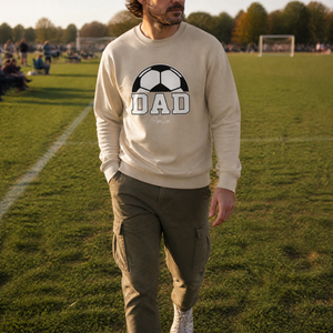 Soccer Dad Graphic Crewneck Sweatshirt — lifestyle hero