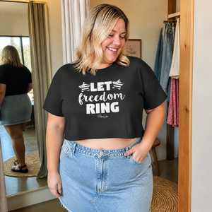 Let Freedom Ring Cropped Boxy Tee — lifestyle hero