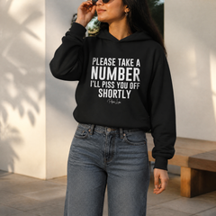 Please Take A Number Hooded Long Sleeve Tee — lifestyle hero