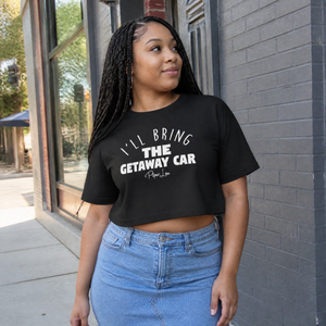 I'll Bring The Getaway Car Cropped Boxy Tee — lifestyle hero
