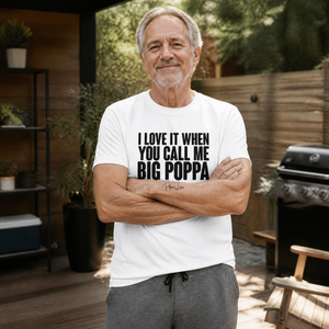 Call Me Big Poppa Premium Tee — lifestyle hero