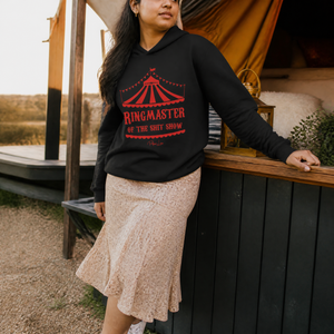 Ringmaster Of The Shit Show Hooded Long Sleeve Tee — lifestyle hero