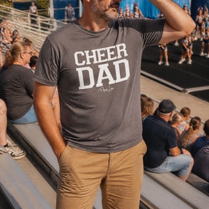 Cheer Dad Premium Tee — lifestyle hero