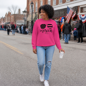 Merica Graphic Crewneck Sweatshirt lifestyle