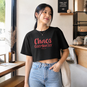 Chaos Coordinator Cropped Boxy Tee — lifestyle hero