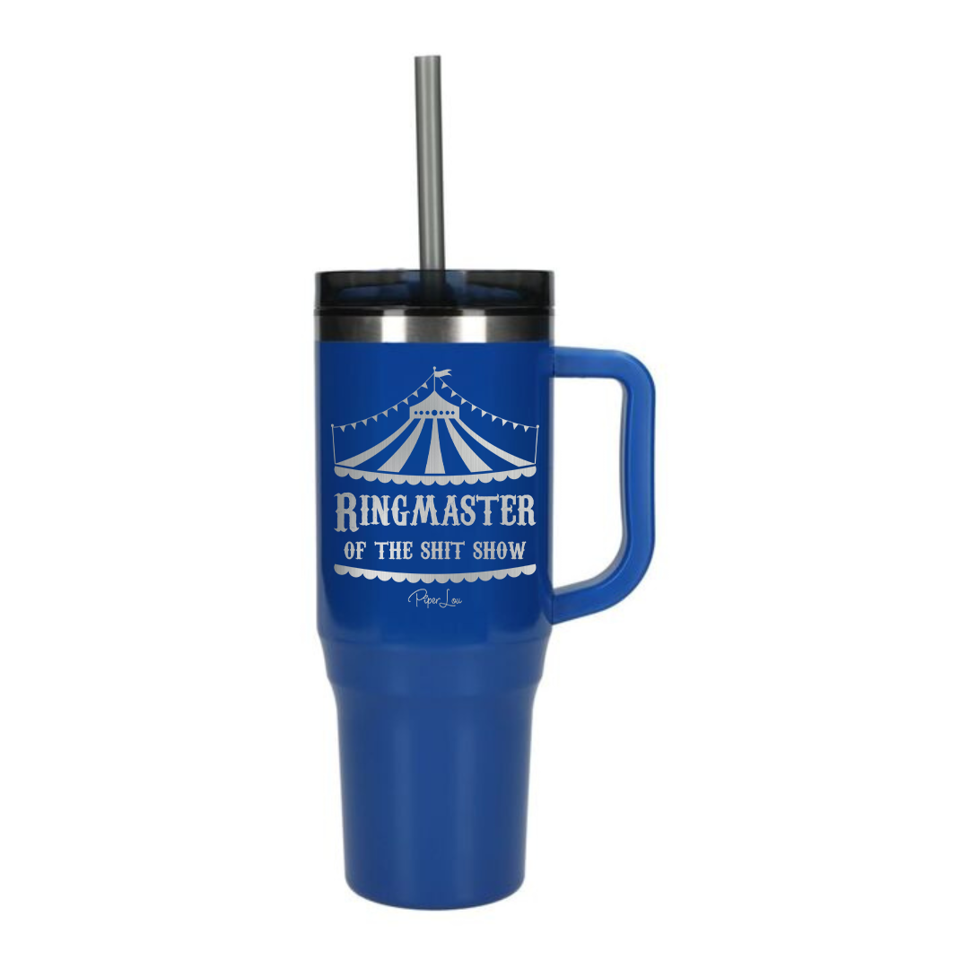 Ringmaster Of The Shitshow - 40oz Traveler Lite Tumbler + Straw