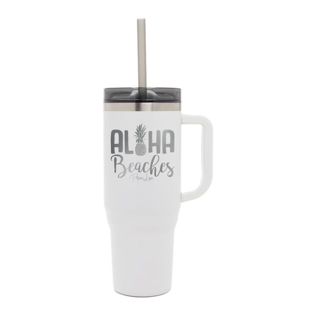 Aloha Beaches - 40oz Traveler Lite Tumbler + Straw