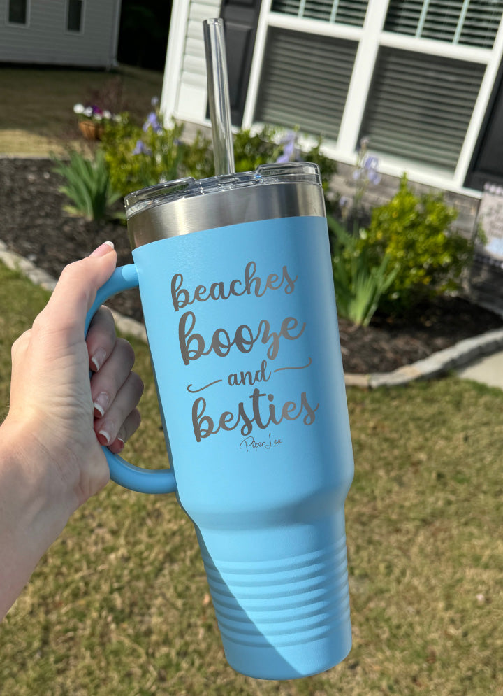 Beaches Booze And Besties 40oz Tumbler
