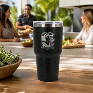 United We Stand, Margaritas In Hand 30oz Engraved Tundra Tumbler — lifestyle