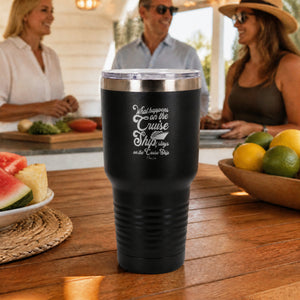 What Happens On The Cruise Ship 30oz Engraved Tundra Tumbler — lifestyle