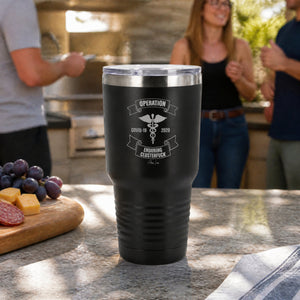 Operation Enduring Clusterfuck Nursing 30oz Engraved Tundra Tumbler — lifestyle