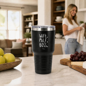 Wife Milf Boss 30oz Engraved Tundra Tumbler — lifestyle