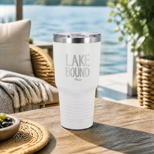 Lake Bound 30oz Engraved Tundra Tumbler — lifestyle