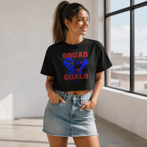 Squad Goals Cropped Boxy Tee — lifestyle hero