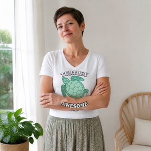Women's Graphic V-Neck