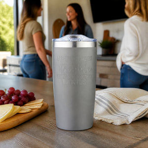 Apparently We're Trouble When We're Together Tanks 20oz Engraved Adventure Tumbler — lifestyle