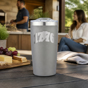 1776 (Red White And Blue) 20oz Engraved Adventure Tumbler — lifestyle