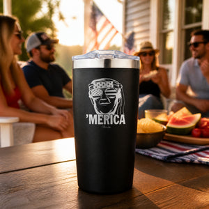 Merica Bandana 20oz Engraved Adventure Tumbler — lifestyle