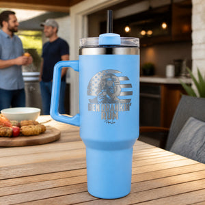 Ben Drankin Rum 40oz Engraved Travel Tumbler — lifestyle