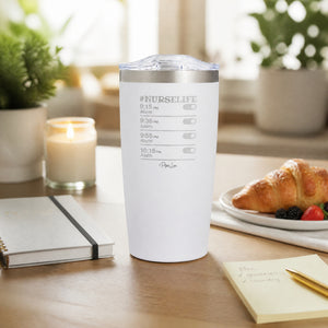 Nurse Life 20oz Engraved Adventure Tumbler — lifestyle