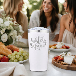 Sister Squad 20oz Engraved Adventure Tumbler — lifestyle
