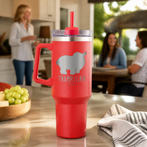 Trumplican 40oz Engraved Travel Tumbler — lifestyle