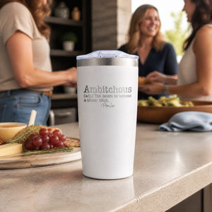 Ambitchous 20oz Engraved Adventure Tumbler — lifestyle