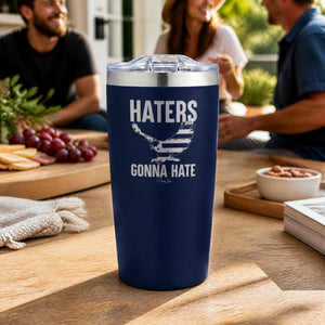 Haters Gonna Hate 20oz Engraved Adventure Tumbler — lifestyle