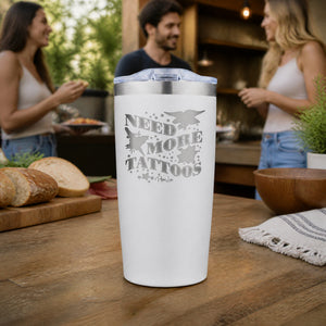 Need More Tattoos 20oz Engraved Adventure Tumbler — lifestyle