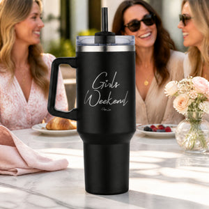 Girls Weekend 40oz Engraved Travel Tumbler — lifestyle