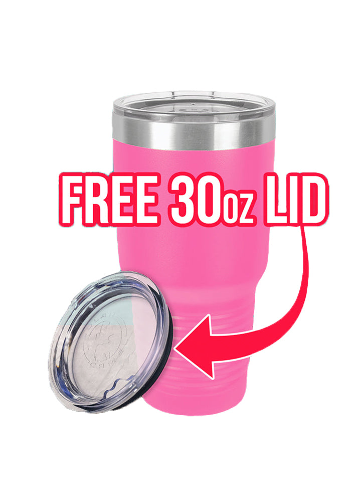 2 Replacement Lids for 30oz Stainless Steel Tumbler Travel Cup