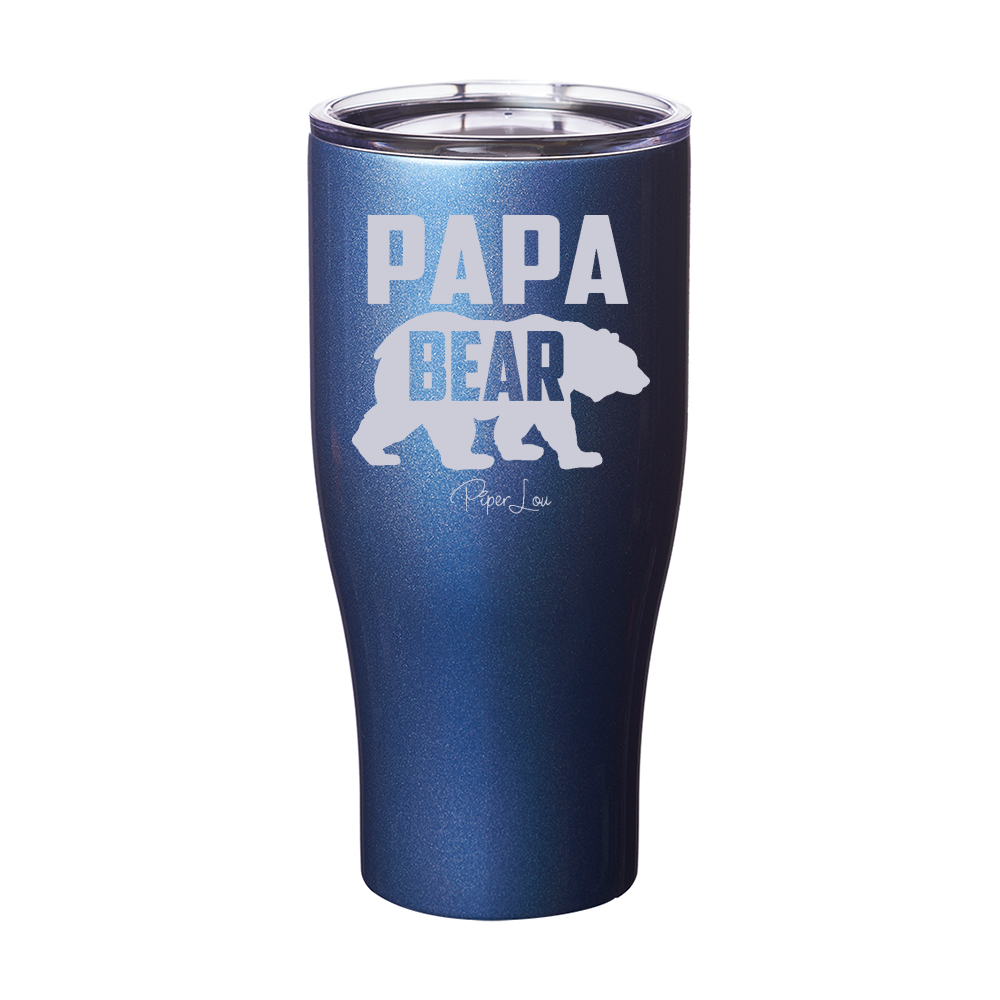 Papa Bear Laser Etched Tumbler