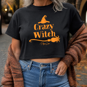 Crazy Witch Cropped Boxy Tee — lifestyle hero