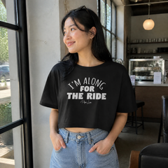 I'm Along For The Ride Cropped Boxy Tee — lifestyle hero