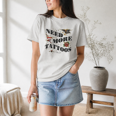 Need More Tattoos Premium Tee — lifestyle hero