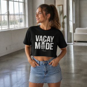 Vacay Mode Cropped Boxy Tee — lifestyle hero