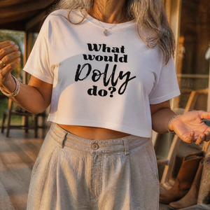 What Would Dolly Do Cropped Boxy Tee — lifestyle hero