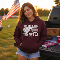 They Hate US Cuz They Ain't US Graphic Hoodie — lifestyle hero