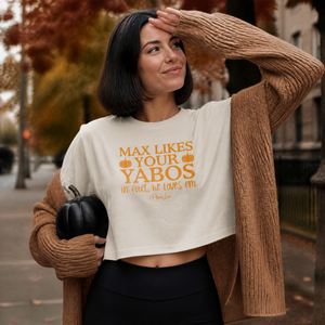 Max Likes Your Yabos Cropped Boxy Tee — lifestyle hero