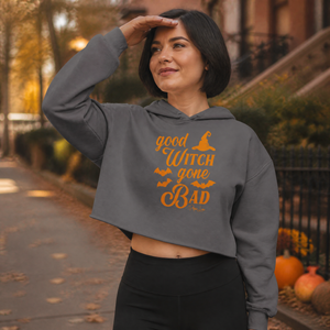 Good Witch Gone Bad Cropped Hoodie — lifestyle hero
