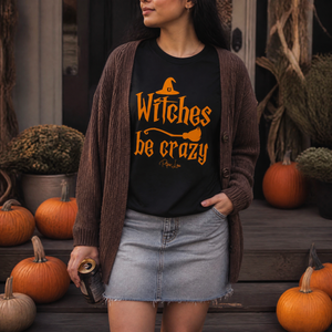 Witches Be Crazy Premium Tee — lifestyle hero