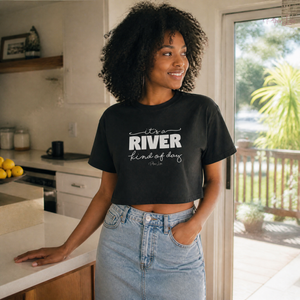 It's A River Kind Of Day Cropped Boxy Tee — lifestyle hero
