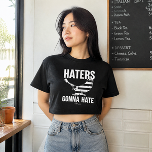 Haters Gonna Hate Cropped Boxy Tee — lifestyle hero