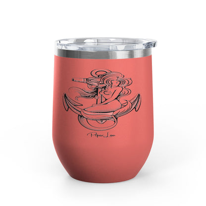 Mermaid Anchor 12oz Premium Insulated Tumbler