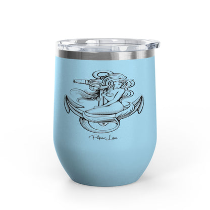 Mermaid Anchor 12oz Premium Insulated Tumbler